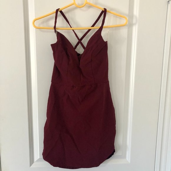 Revamped Taupe V Neck Bodycon Midi Dress - Picture 5 of 5